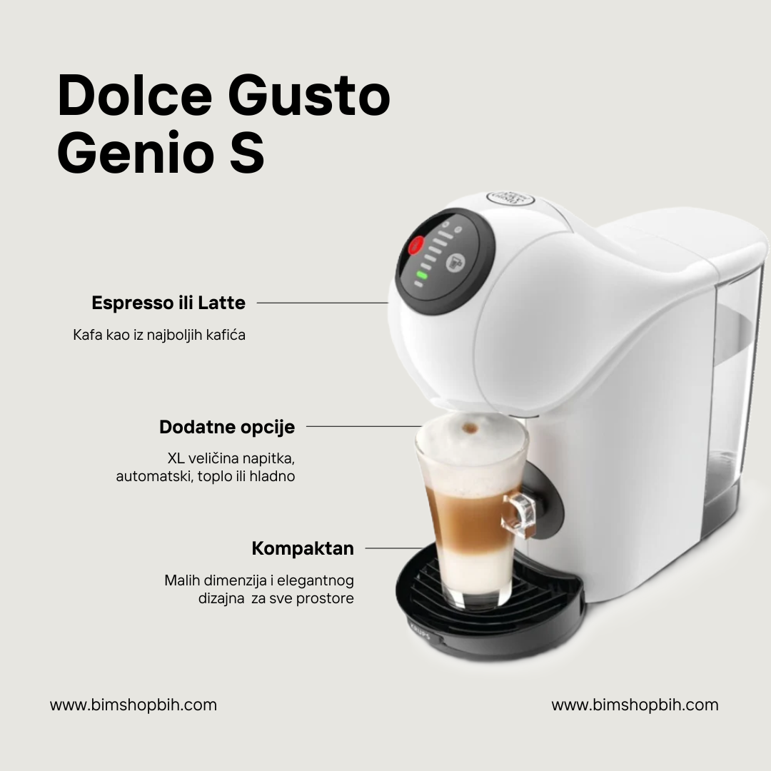 Aparat za kafu Nescafe Dolce Gusto Genio S KP240110 BIM SHOP BiH