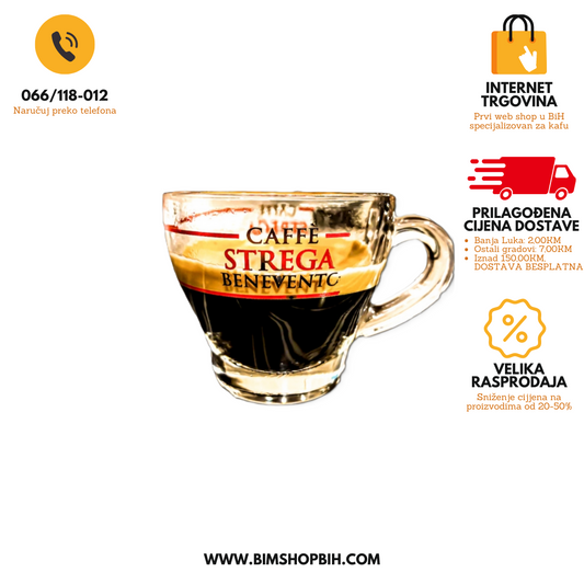 Espresso vatrostalna šoljica Strega, 90 ml BIM SHOP