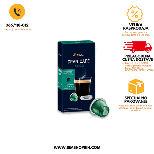 Tchibo Gran Cafe Lungo Nespresso kompatibilne kapsule BIM SHOP