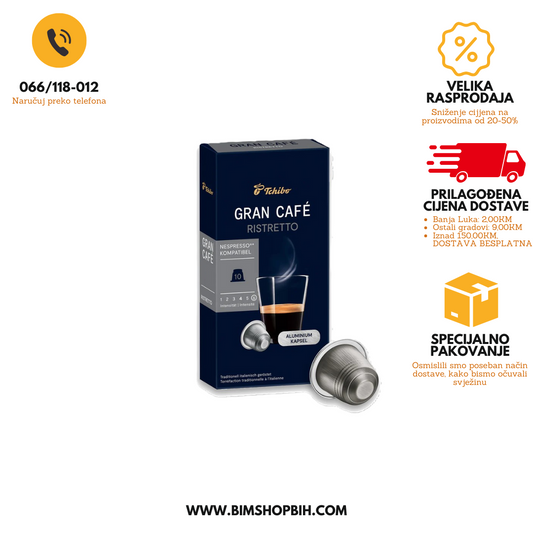 Tchibo Gran Cafe Ristretto Nespresso kompatibilne kapsule BIM SHOP