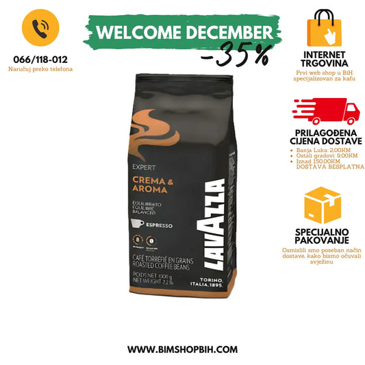 Premium Lavazza Crema & Aroma, 1 kg BIM SHOP BiH