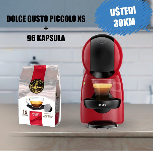 Aparat za kafu Nescafe Dolce Gusto Piccolo XS + 96 KAPSULABIM SHOP Aparat za kafu Nescafe Dolce Gusto Piccolo XS